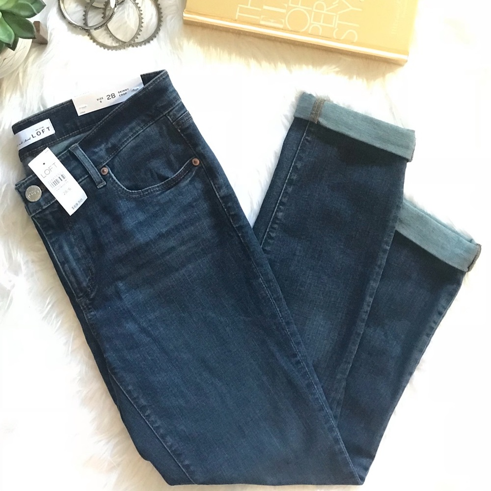 🎉HP🎉 NWT LOFT Skinny Crop Jeans - 6/28 - Picture 2 of 6